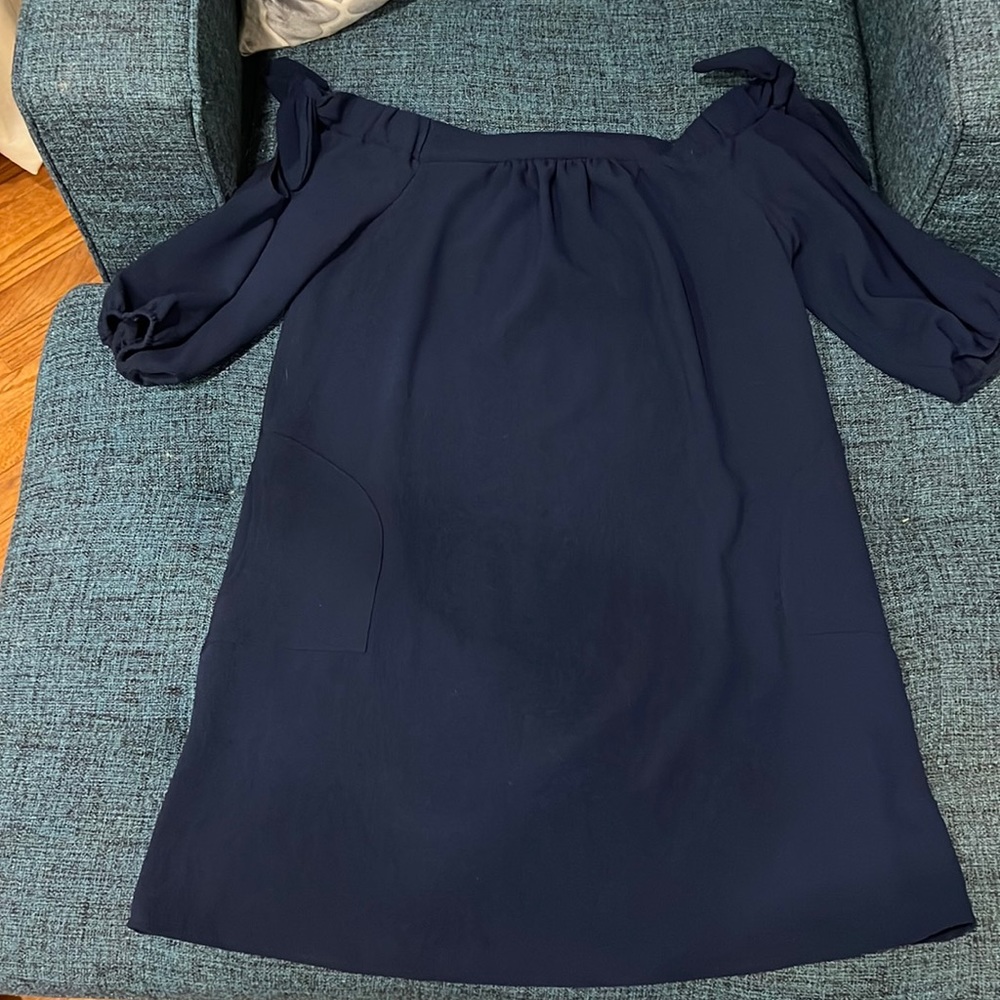 Ces Femme off shoulder blue dress